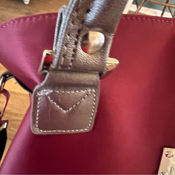 JM New York Bag Joy Mangano Burgundy Wine & Silver NWOT - Picture 11 of 16